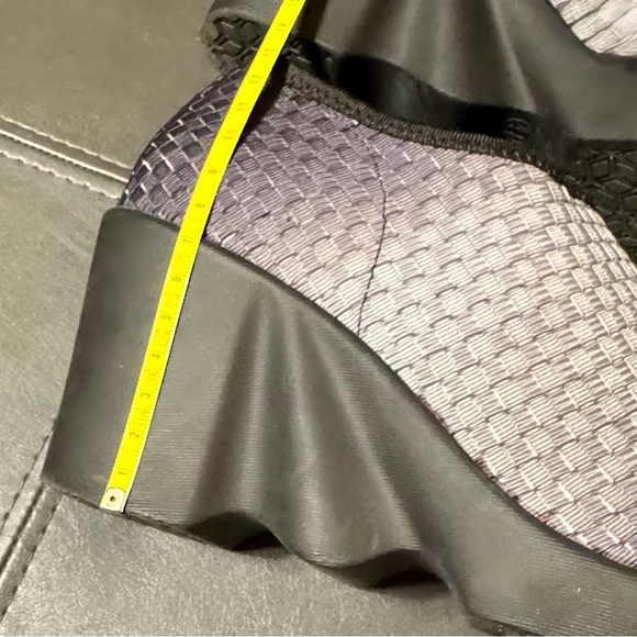 Women’s Zee Alexis Platform Wedge Grey/Silver Ombre Heels Size 41/10 - Picture 7 of 13